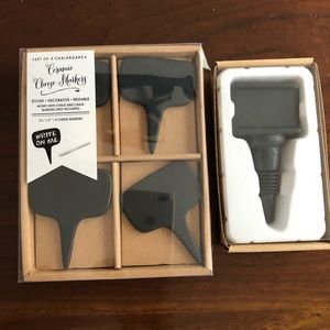 Ceramic cheese & wine markers